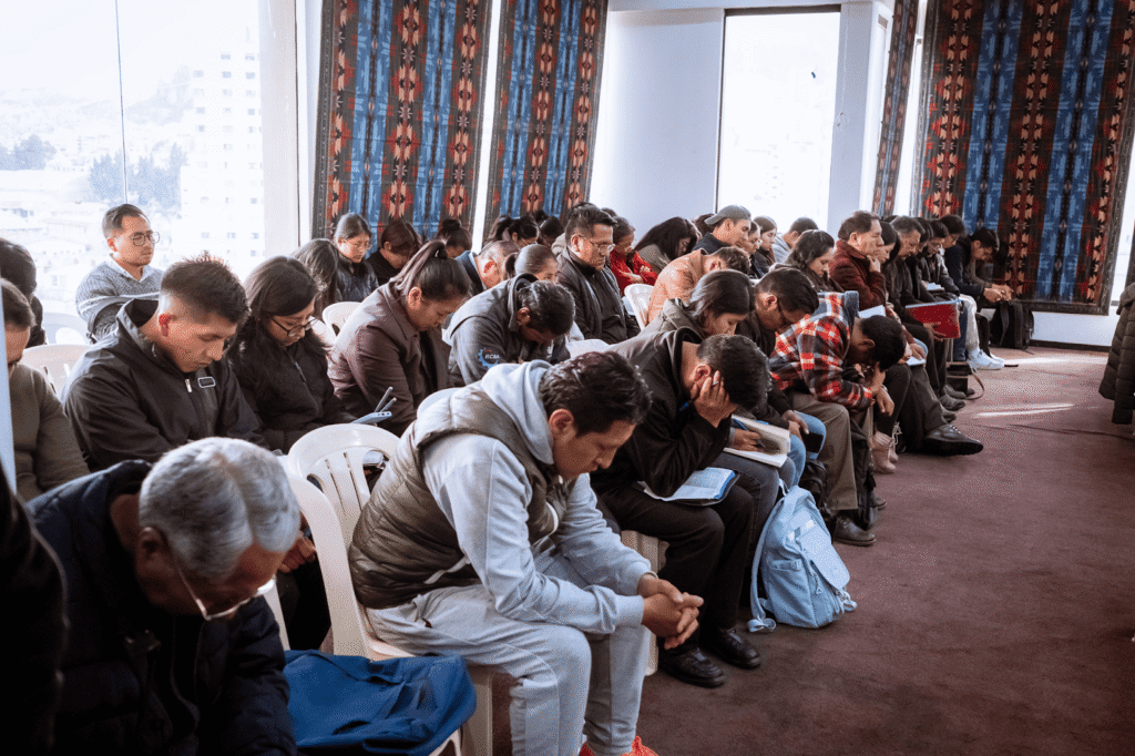 Group of people praying